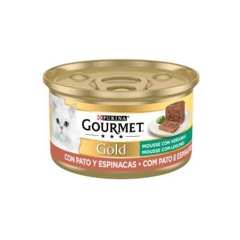 GOURMET GOLD MOUSSE PATO & ESPINAFRES 85GR