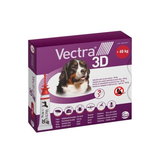 PIPETA VECTRA 3D TM XL +40 KG 8ML 3UN