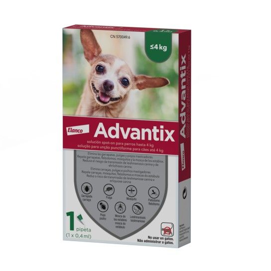 ADVANTIX CAO <4KG 1PP