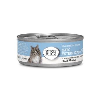 ALIMENTO HMIDO GATO PEIXE BRANCO ESTERILIZADO 85G