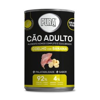 ALIMENTO HMIDO CO COELHO & BANANA 400GR