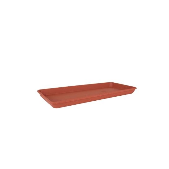 PRATO RECTANGULAR GRANDE 80X5,1 PVC TERRACOTA