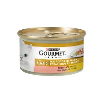 GOURMET GOLD SALMAO E FRANGO 85GR