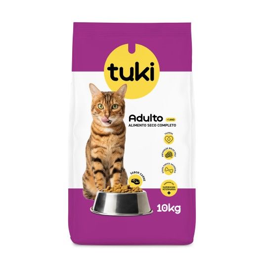 ALIMENTO SECO GATO CARNE TUKI 10KG ALIMENTO SECO GATO CARNE TUKI 10KG