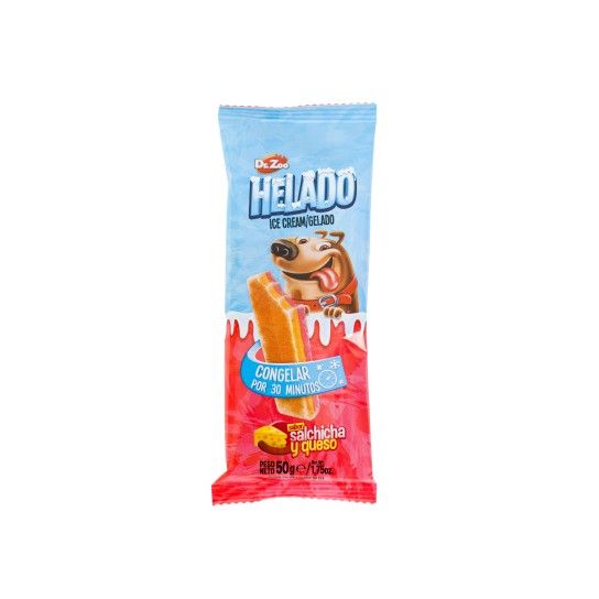SNACK CÃO GELADO SALSICHA E QUEIJO 50GR SNACK CÃO GELADO SALSICHA E QUEIJO 50GR
