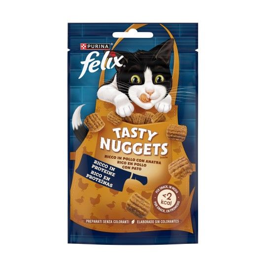 FELIX TASTY NUGGETS FRANGO C/ PATO 50GR FELIX TASTY NUGGETS FRANGO C/ PATO 50GR