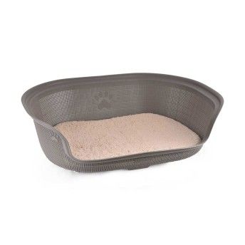 CAMA P/CAO OVAL MOCA