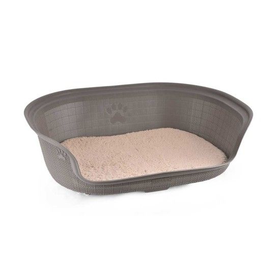 CAMA P/CAO OVAL MOCA