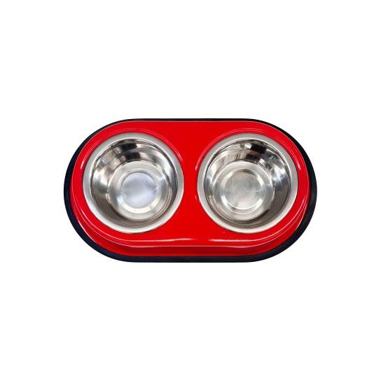 COMEDOURO VERMELHO 2X350ML