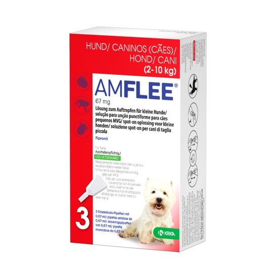 AMFLEE SPOT ON CAO 67MG 3 PIPETAS AMFLEE SPOT ON CAO 67MG 3 PIPETAS