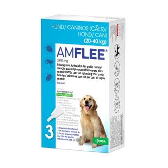 AMFLEE SPOT ON CAO 268MG 3 PIPETAS AMFLEE SPOT ON CAO 268MG 3 PIPETAS