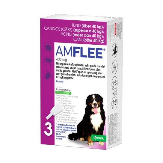 AMFLEE SPOT ON CAO 402MG 3 PIPETAS AMFLEE SPOT ON CAO 402MG 3 PIPETAS
