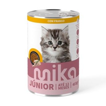 ALIMENTO HÚMIDO GATO MIKA FRANGO JUNIOR 415GR ALIMENTO HÚMIDO GATO MIKA FRANGO JUNIOR 415GR