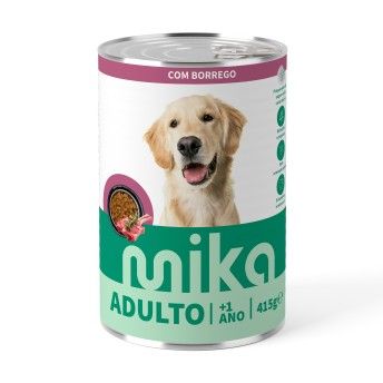 ALIMENTO HÚMIDO CÃO MIKA BORREGO MOLHO 415GR ALIMENTO HÚMIDO CÃO MIKA BORREGO MOLHO 415GR